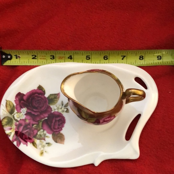 Royal Chelsea vintage porcelain creamer and saucer - Picture 8 of 11